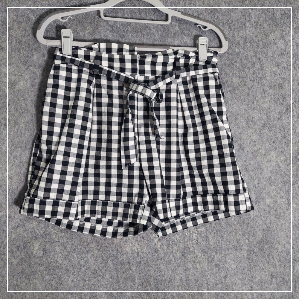 A New Day Womens S Gingham Shorts Picnic‎ Cottage Chic Boutique Summer Style